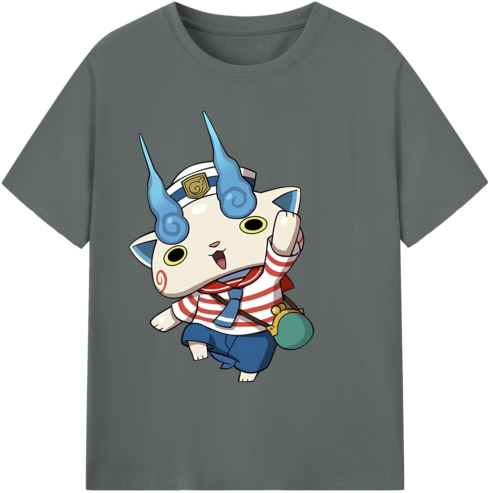 （画像用） 妖怪ウォッチ Yo-kai Watch 綿100％ メンズ半袖Tシャツ｜肌触りやわらか＆通気性